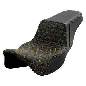  njJXebvAbvV[g Th} Step-Up Seat - Honeycomb - Extended Reach - Gold Stitching - FL '08-'23 808-07B-17807 DRAG 08011564