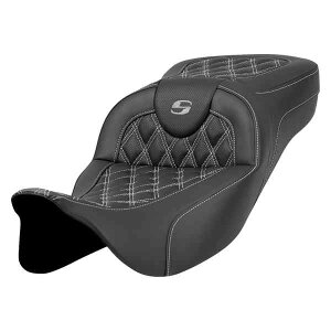  GNXefbh[` [h\t@? V[g Th} Extended Reach Roadsofa? Seat - Lattice Stitch - Silver Stitch - without Backrest - FL '08-'24 808-07B-18405 DRAG 08011589