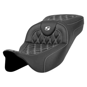  GNXefbh[` [h\t@? V[g Th} Extended Reach Roadsofa? Seat - Lattice Stitch - White Stitch - without Backrest - FL '08-'24 808-07B-18406 DRAG 08011592