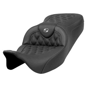  Th} Roadsofa? Seat - Lattice Stitch - Dark Gray Stitch - without Backrest - FLH/FLT '08-'23 A808-07B-182GRE DRAG 08011595