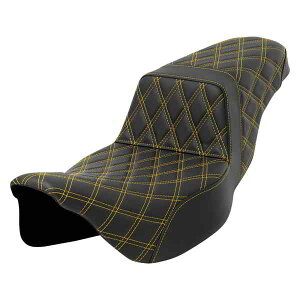  iqXeb`XebvAbvV[g Th} Step-Up Seat - Lattice Stitch - Gold Stitch - Extended Reach - FLH/FLT '08-'23 808-07E-17507 DRAG 08011600