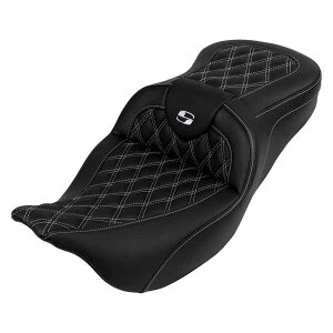  Roadsofa? iqXeb`V[g Th} Roadsofa? Seat - with Backrest - White Stitch - FL '08-'23 808-07B-182B6 DRAG 08011611