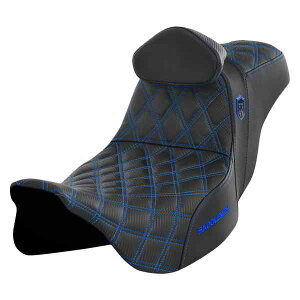 vV[Y SDC ptH[}X Obv V[g Th} Pro Series SDC Performance Seat - w/ Backrest - Blue Stitch - FLH/FLT '08-'23 SC80807BLURT DRAG 08011662