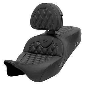  Th} Roadsofa? Seat - with Backrest - Lattice Stitch - Carbon Fiber - FL' 08-'23 808-07CF-182RHC DRAG 08011695