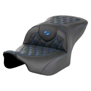  [h\t@? eBXXeb`V[g Th} Roadsofa? Seat - without Backrest - Blue Lattice Stitch - FLTR/FLHX '23-'24 823-07-18201 DRAG 08011713