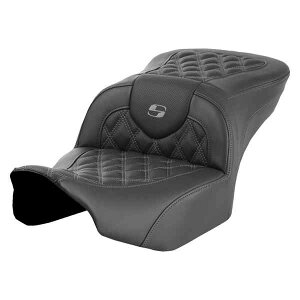  [h\t@? eBXXeb`V[g Th} Roadsofa? Seat - without Backrest - Gray Lattice Stitch - FLTR/FLHX '23-'24 823-07-18202 DRAG 08011714