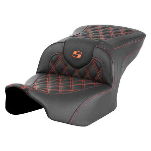  [h\t@? eBXXeb`V[g Th} Roadsofa? Seat - without Backrest - Orange Lattice Stitch - FLTR/FLHX '23-'24 823-07-18203 DRAG 08011715