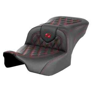  [h\t@? eBXXeb`V[g Th} Roadsofa? Seat - without Backrest - Red Lattice Stitch - FLTR/FLHX '23-'24 823-07-18204 DRAG 08011716