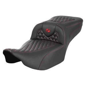  Roadsofa? GNXefbh[`V[g Th} Roadsofa? Extended Reach Seat - without Backrest - Honeycomb - Red Stitch - FLTR/FLHX '23-'24 823-07-19004 DRAG 08011759