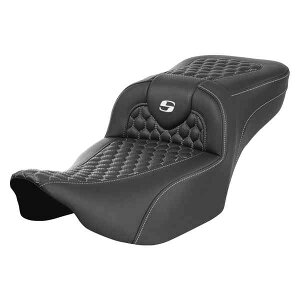  Roadsofa? GNXefbh[`V[g Th} Roadsofa? Extended Reach Seat - without Backrest - Honeycomb - White Stitch - FLTR/FLHX '23-'24 823-07-19006 DRAG 08011761