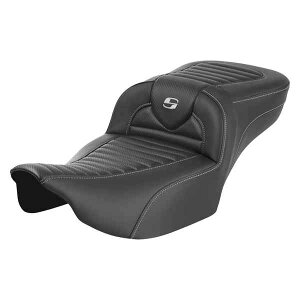  Roadsofa? GNXefbh[`V[g Th} Roadsofa? Extended Reach Seat - without Backrest - Tuck-n-Roll - Carbon Fiber - FLTR/FLHX '23-'24 823-07-20500 DRAG 08011777