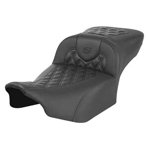  Roadsofa? GNXefbh[`V[g Th} Roadsofa? Extended Reach Seat - without Backrest - Carbon Fiber - Lattice Stitch - FLTR/FLHX '23-'24 823-07-20700 DRAG 08011793