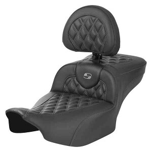  Roadsofa? GNXefbh[`V[g Th} Roadsofa? Extended Reach Seat - without Backrest - Lattice Stitch - Gray Stitch - FLTR/FLHX '23-'24 823-07-207B2 DRAG 08011803