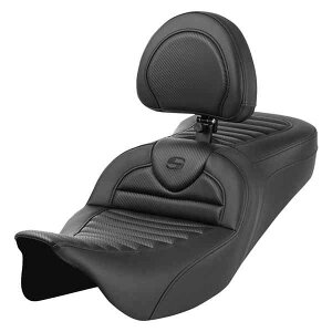  [h\t@? TRV[g Th} Roadsofa? Seat - with Backrest - Tuck-n-Roll - Carbon Fiber - FL '08-'23 808-07B-204B0 DRAG 08011823