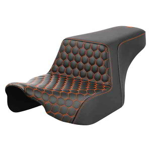  njJXebvAbvV[g Th} Step-Up Seat - Front Honeycomb - Orange Stitching - FL '23-'24 823-07-17703 DRAG 08011827