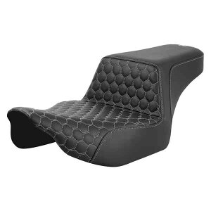  njJXebvAbvV[g Th} Step-Up Seat - Extended Reach - Front Honeycomb - Silver Stitch - FL '23-'24 823-07-17805 DRAG 08011836