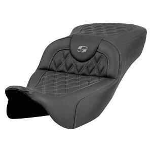  Roadsofa? GNXefbh[`V[g Roadsofa? Extended Reach Seat - Lattice Stitch - Gray Stitch - without Backrest - FL '08-'23 808-07B-18402 DRAG 08011989