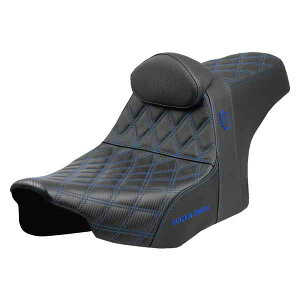  vV[Y SDC ptH[}XObvV[g Pro Series SDC Performance Seat - Blue Stitching - w/ Backrest - FLT/FLH '23-'25 SC82307DB1 DRAG 08012007