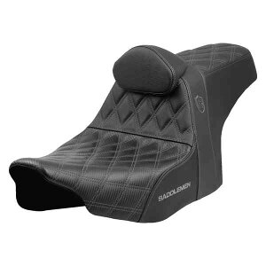  vV[Y SDC ptH[}XObvV[g Pro Series SDC Performance Seat - Gray Stitching - w/ Backrest - FLT/FLH '23-'25 SC82307DB2 DRAG 08012008