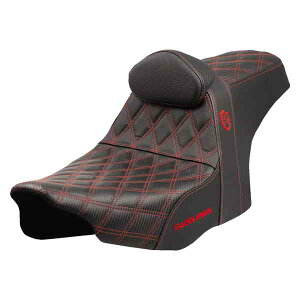  vV[Y SDC ptH[}XObvV[g Pro Series SDC Performance Seat - Red Stitching - w/ Backrest - FLT/FLH '23-'25 SC82307DB4 DRAG 08012010