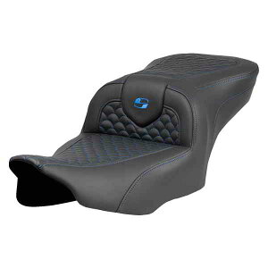  hSXP[Xeb` [h\t@?V[g Roadsofa? Seat - Dragon Scale Stitch - Blue Stitch - w/o Backrest - FLTR/FLHX '23-'24 823-07-20801 DRAG 08012063
