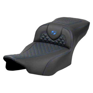  hSXP[Xeb` [h\t@?V[g Roadsofa? Extended Reach Seat - Dragon Scale Stitch - Blue Stitch-w/o Backrest - FLTR/FLHX '23-'24 823-07-20901 DRAG 08012077