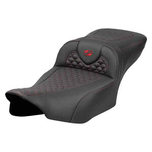  hSXP[Xeb` [h\t@?V[g Roadsofa? Extended Reach Seat - Dragon Scale Stitch - Red Stitch - w/o Backrest - FLTR/FLHX '23-'24 823-07-20904 DRAG 08012080