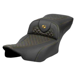  hSXP[Xeb` [h\t@?V[g Roadsofa? Extended Reach Seat - Dragon Scale Stitch - Gold Stitch - w/o Backrest - FLTR/FLHX '23-'24 823-07-20907 DRAG 08012083