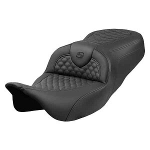  hSXP[Xeb` [h\t@?V[g Roadsofa? Seat - Dragon Scale Stitch - Black Stitch - w/o Backrest - FLH/FLT '08-'24 808-07B-20800 DRAG 08012091