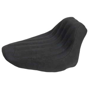 ��� �i�b�N���\���V�[�g - ���u�t�� - �u���b�N - FLST 06-17 �T�h���}�� Knuckle Solo Seat - Ribbed - Black - FLST '06-'17 806-15-0023 DRAG 08020826