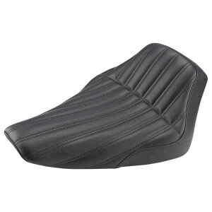 ��� �i�b�N���\���V�[�g - ���u�t�� - �u���b�N - FLS 12-17 �T�h���}�� Knuckle Solo Seat - Ribbed - Black - FLS '12-'17 812-26-0023 DRAG 08020935