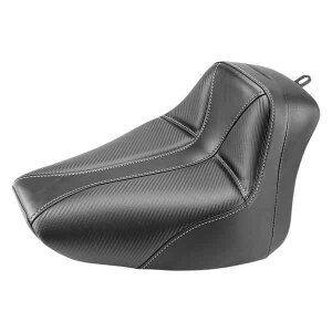 ��� �h�~�l�[�^�[�\���V�[�g �T�h���}�� Dominator Solo Seat - w/o Backrest - Black w/ Gray Stitching - FLS/FXS '00-'06 800-01-0042 DRAG 08021304