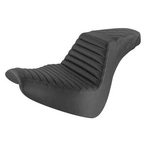  XebvAbvV[g - AeBXXeb`/tg^bN-N[ Th} Step-Up Seat - Front Tuck-n-Roll/Rear Lattice Stitch - Black - FXBR/S '18-'20 818-31-176 DRAG 08021375