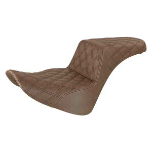 ��� �X�e�b�v�A�b�v�V�[�g - �t�����e�B�X�X�e�b�` - �u���E�� �T�h���}�� Step-Up Seat - Full Lattice Stitch - Brown 818-33-175BR DRAG 08021405