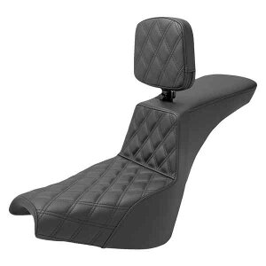  cA[XebvAbvV[g Th} Tour Step-Up Seat - Rider Backrest - Front Lattice Stitch - FXBB/FXST '18-'24 818-30-192BR DRAG 08021521