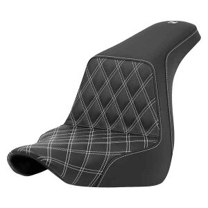  iqXeb`XebvAbvV[g Th} Step-Up Seat - Front Lattice Stitch - White Stitch - FXLR/FLSB '18-'24 818-29-17206 DRAG 08021575