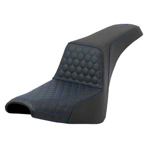  njJXebvAbvV[g Th} Step-Up Seat - Honeycomb - Blue Stitching - FXBB/FXST '18-'24 818-30-17701 DRAG 08021578