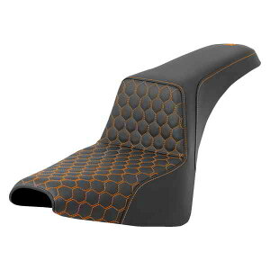  njJXebvAbvV[g Th} Step-Up Seat - Honeycomb - Orange Stitching - FXBB/FXST '18-'24 818-30-17703 DRAG 08021579