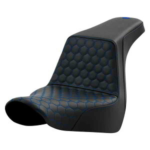  njJXebvAbvV[g Th} Step-Up Seat - Honeycomb - Blue Stitching - FL/FX '18-'24 818-29-17701 DRAG 08021582
