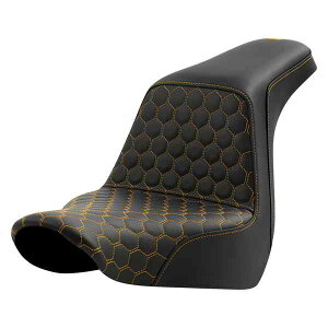 njJXebvAbvV[g Th} Step-Up Seat - Honeycomb - Gold Stitching - FL/FX '18-'24 818-29-17707 DRAG 08021584