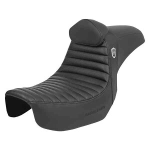  vV[Y SDC ptH[}XObvV[g Pro Series SDC Performance Seat - w/ Backrest - Tuck-n-Roll/Carbon Fiber - Gripper - Dyna '06-'17 SC80604TB DRAG 08021650