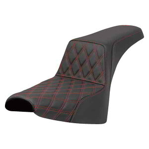  eBXXeb`XebvAbvV[g Step-Up Seat - Front Lattice Stitch - Red Stitch - FXST/FXBB '18-'25 818-30-17204 DRAG 08021651