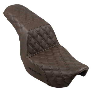  XebvAbvV[g - tiqXeb` Th} Step-Up Seat - Full Lattice Stitch - Brown - Dyna 806-04-175BR DRAG 08030589