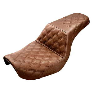  XebvAbvV[g - tiqXeb` Th} Step-Up Seat - Full Lattice Stitch - Brown - Dyna 804-04-175BR DRAG 08030608