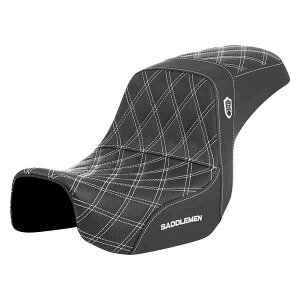 vV[Y SDC ptH[}X Obv V[g Th} Pro Series SDC Performance Seat - Carbon Fiber/Lumbar Gripper - White Stitch - Dyna '06-'17 SC80604WHI DRAG 08030729