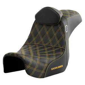  vV[Y SDC ptH[}X Obv V[g Th} Pro Series SDC Performance Seat - w/ Backrest - Gold Stitch - Dyna '06-'17 SC80604GOLRT DRAG 08030736