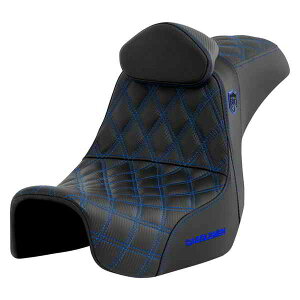  vV[Y SDC ptH[}X Obv V[g Th} Pro Series SDC Performance Seat - w/ Backrest - Blue Stitch - Dyna '06-'17 SC80604BLURT DRAG 08030740