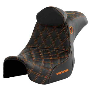  vV[Y SDC ptH[}X Obv V[g Th} Pro Series SDC Performance Seat - w/ Backrest - Orange Stitch - Dyna '06-'17 SC80604ORART DRAG 08030741