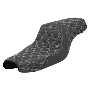 ��� �X�e�b�v�A�b�v�V�[�g - ���e�B�X�X�e�b�` - �z���C�g�X�e�b�` - XL 04-22 �T�h���}�� Step-Up Seat - Lattice Stitch - White Stitch - XL '04-'22 807-11-17506 DRAG 08040824