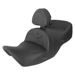 ��� ���M���ꂽRoadsofa?�V�[�g �T�h���}�� RoadSofa? Seat - with Backrest - Black w/ Black Stitching - Heated - GL1800 '01-'10 H01-07-187BRHCT DRAG 08102340